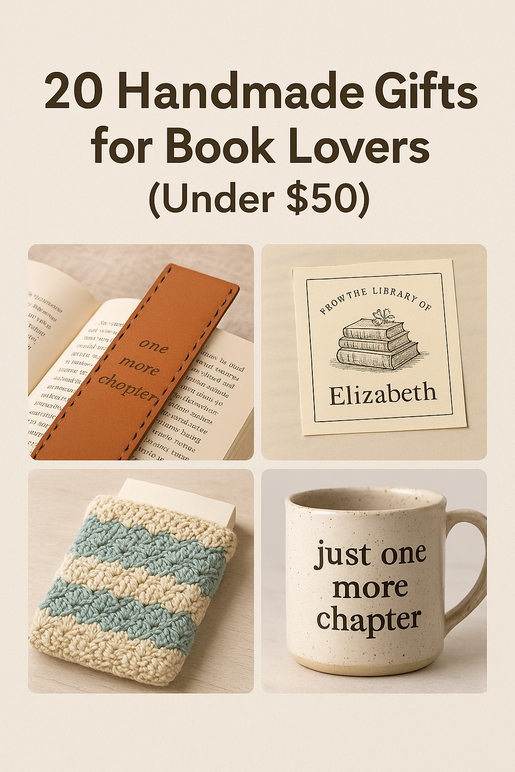 20 Handmade Gifts for Book Lovers Under $50